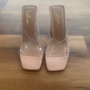 Lulu Nude Block Heels